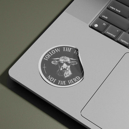 STICKER VINYL FOLLOW THE WORD PK5