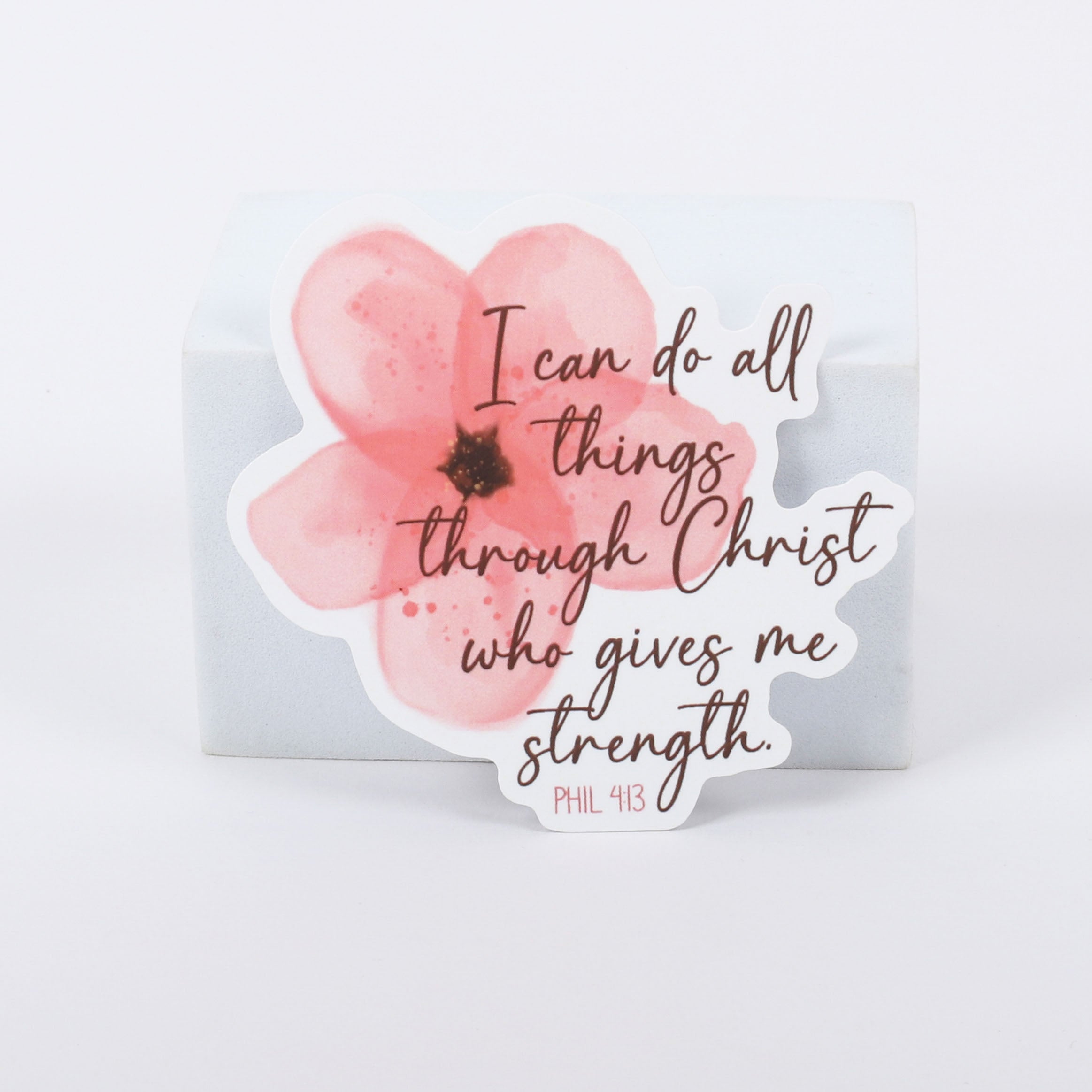 STICKER VINYL I CAN DO ALL THINGS PK5