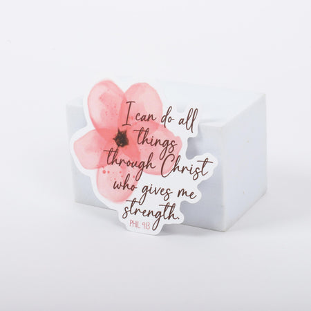 STICKER VINYL I CAN DO ALL THINGS PK5