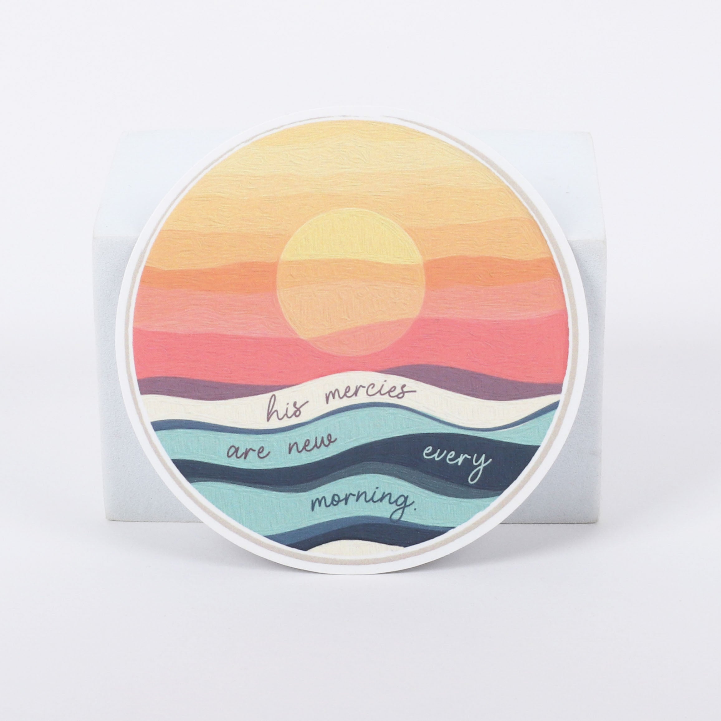 STICKER VINYL HIS MERCIES ARE NEW PK5