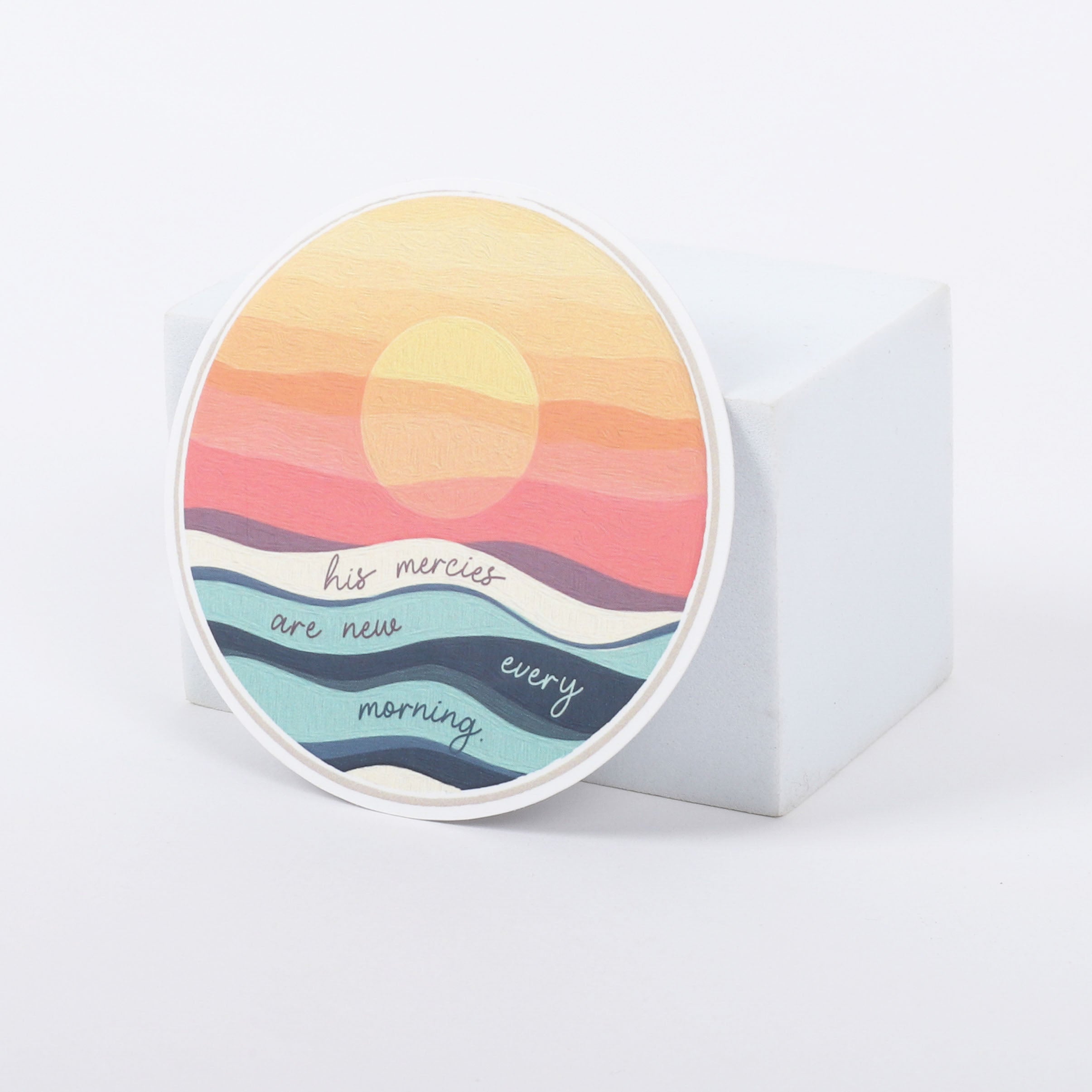 STICKER VINYL HIS MERCIES ARE NEW PK5