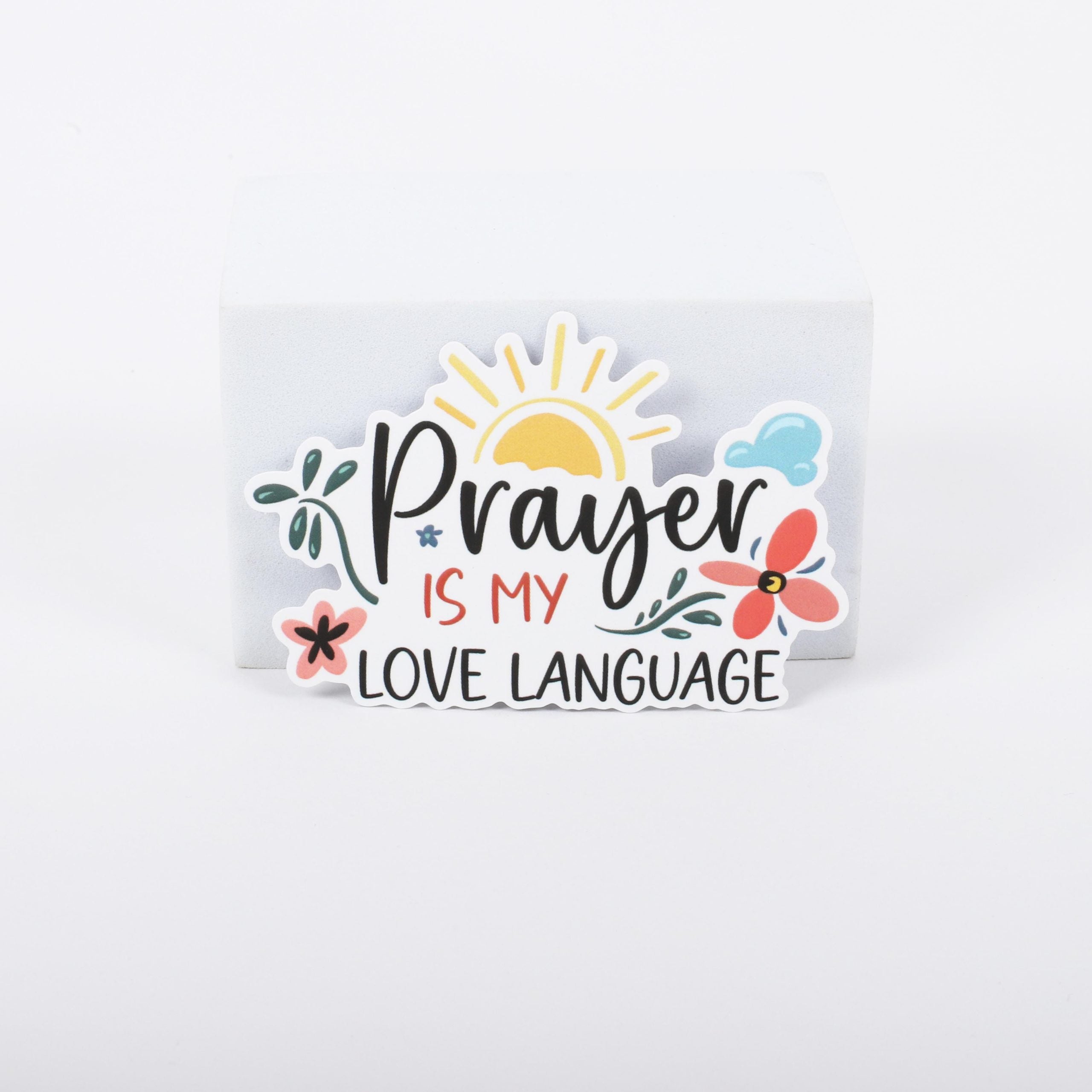 STICKER VINYL PRAYER LOVE LANGUAGE PK5
