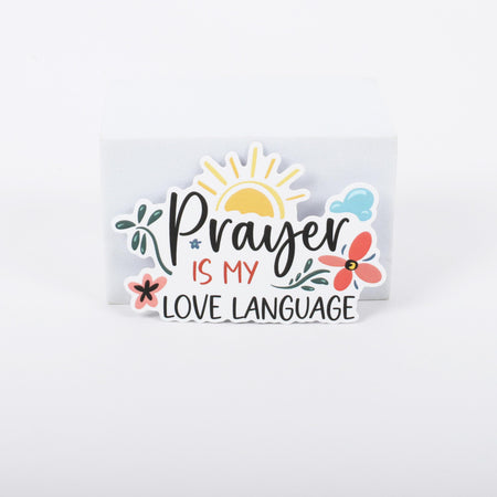 STICKER VINYL PRAYER LOVE LANGUAGE PK5