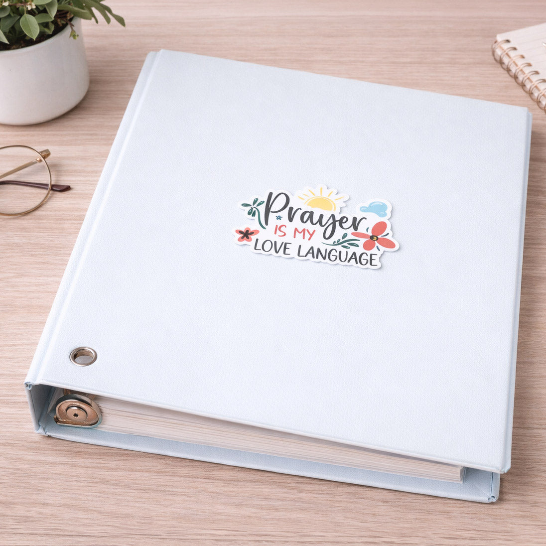 STICKER VINYL PRAYER LOVE LANGUAGE PK5