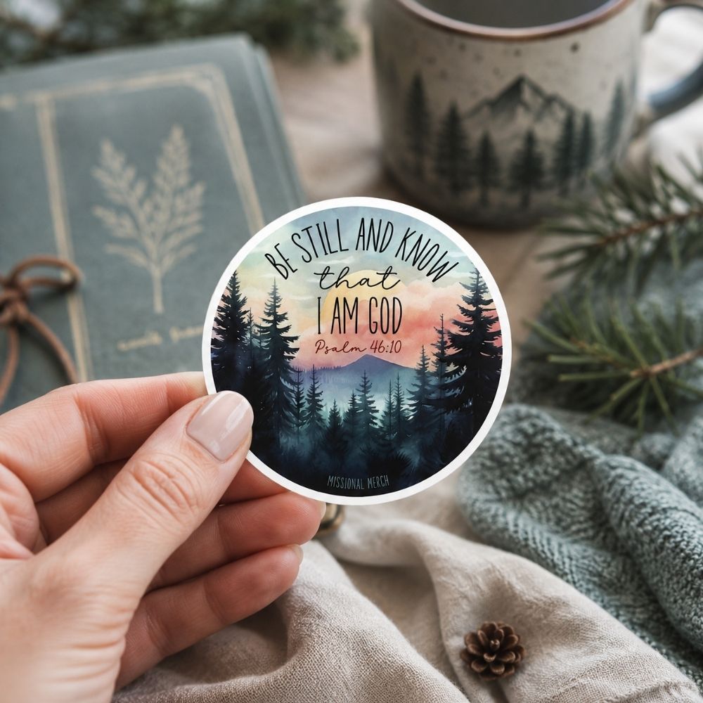 STICKER VINYL BE STILL AND KNOW - SCENIC PK5