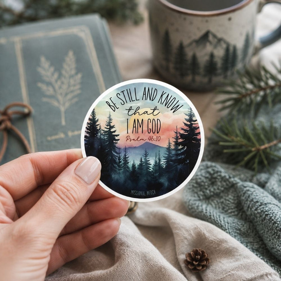 STICKER VINYL BE STILL AND KNOW - SCENIC PK5