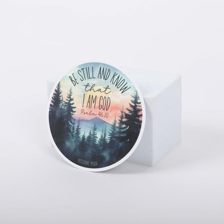 STICKER VINYL BE STILL AND KNOW - SCENIC PK5