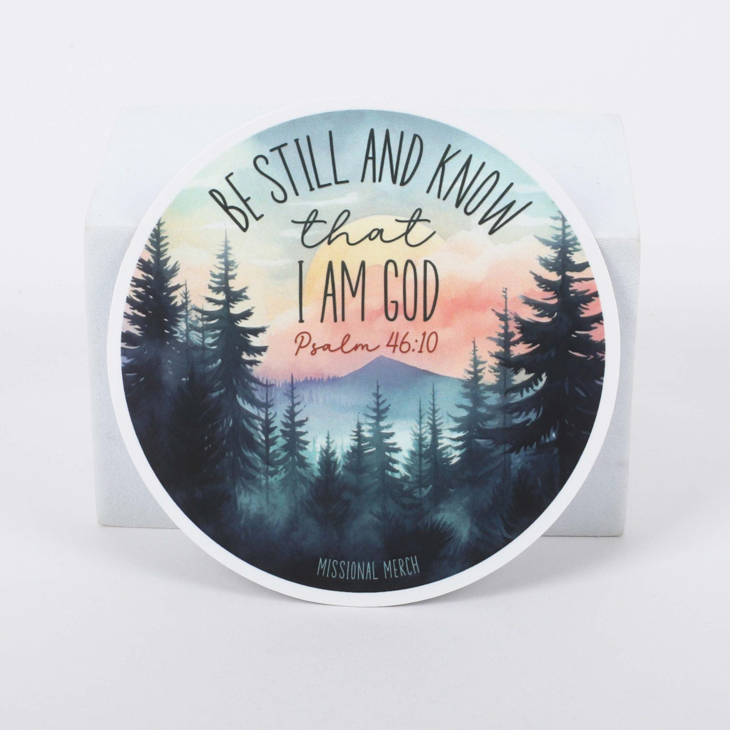 STICKER VINYL BE STILL AND KNOW - SCENIC PK5