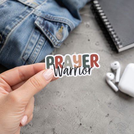 STICKER VINYL PRAYER WARRIOR PK5