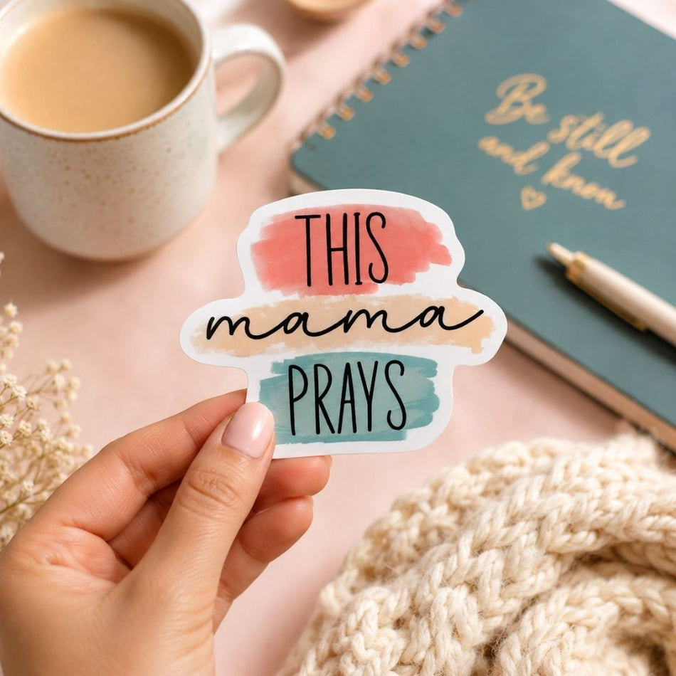STICKER VINYL THIS MAMA PRAYS PK5