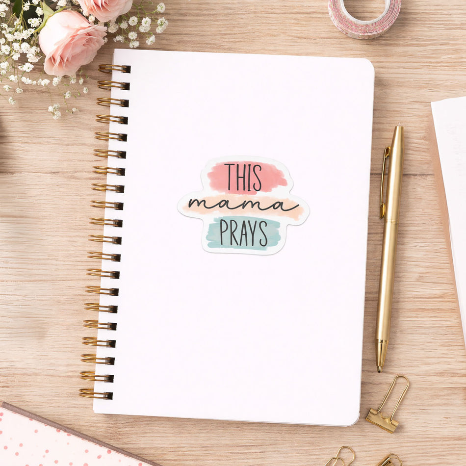 STICKER VINYL THIS MAMA PRAYS PK5