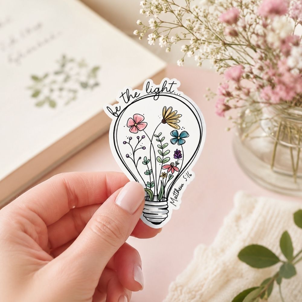STICKER VINYL BE THE LIGHT PK5