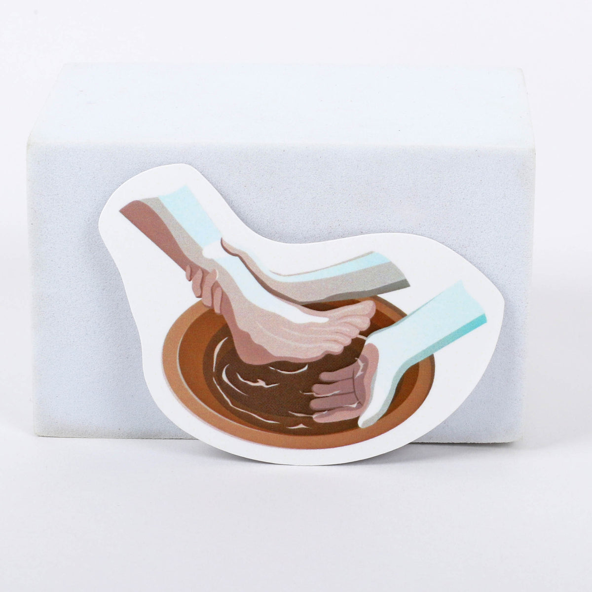 STICKER VINYL WASH FEET PK5