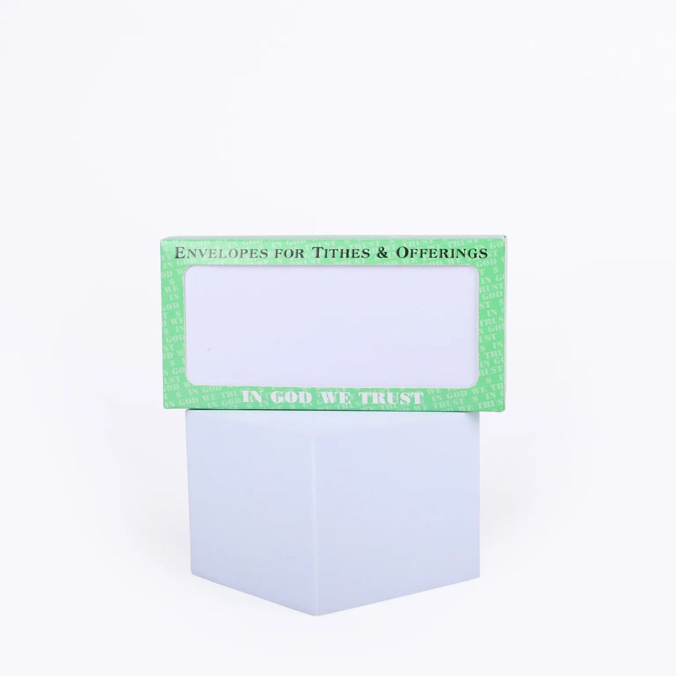 Offering Envelope Blank White 100Ct