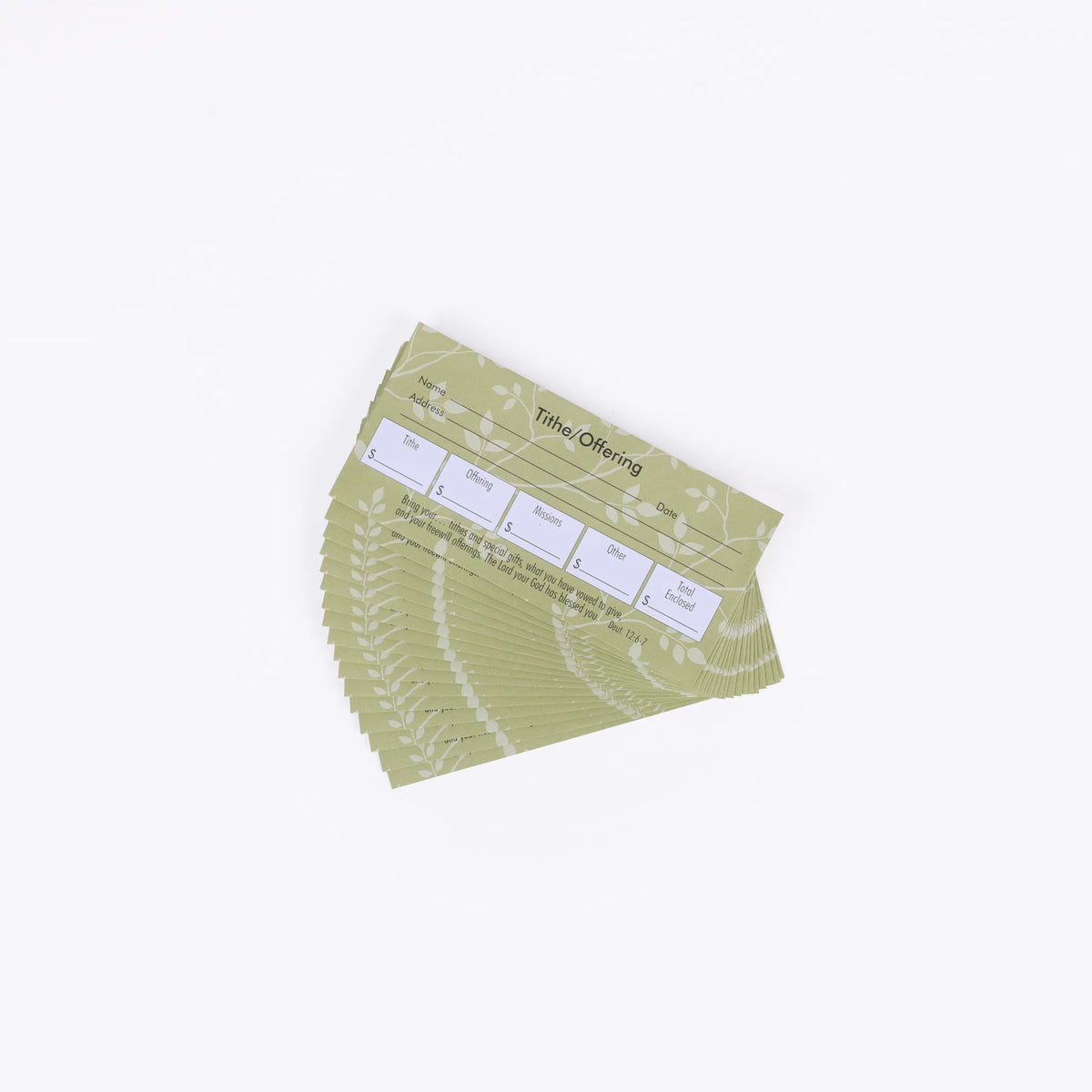 OFFERING ENVELOPE DEUT.12:6-7 TITHE/OFFERING 53CT