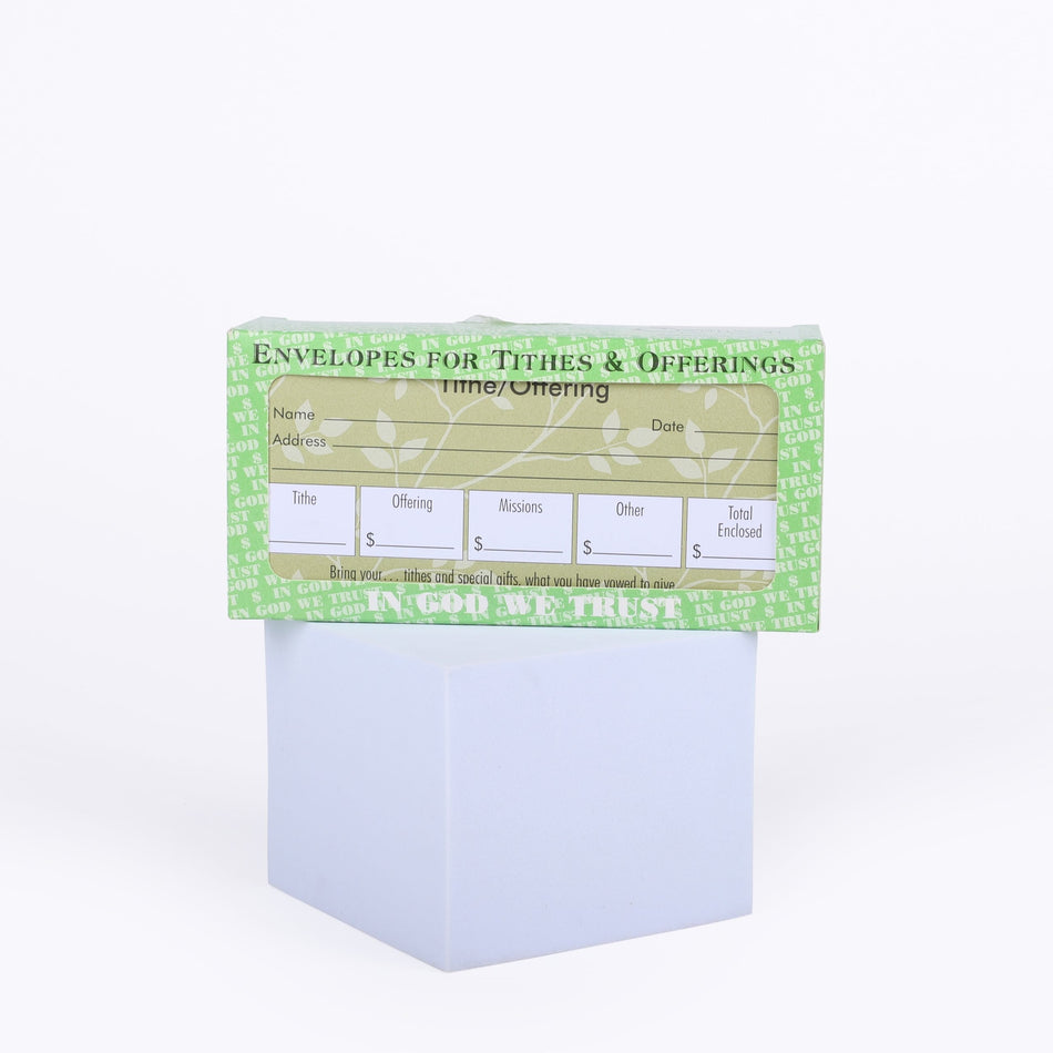 Offering Envelope for Tithe and Offering - 100 Count - Deut. 12:6-7 by Swanson Christian Products