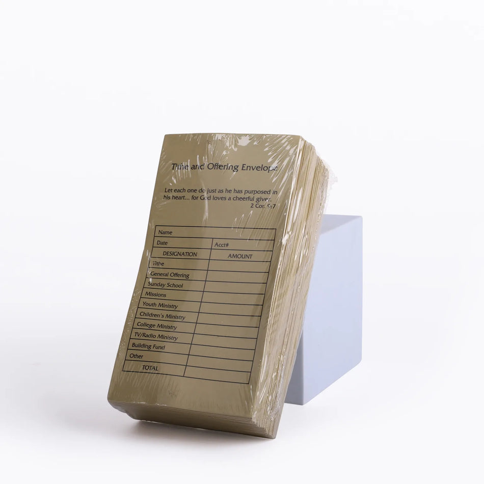 Offering Envelope for Tithe and Offering – 100 Count – 2 Corinthians 9:7