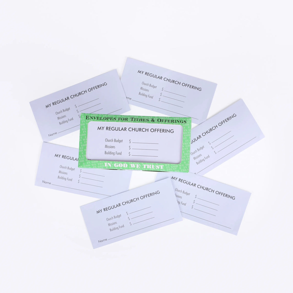 Offering Envelope - 3 Fund Weekly - 100 Count by Swanson Christian Products, product view 4
