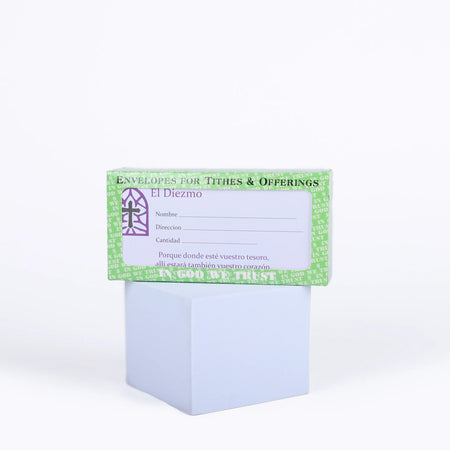 Offering Envelope Spanish El Diezmo Stained Glass 100Ct by Swanson Christian Products