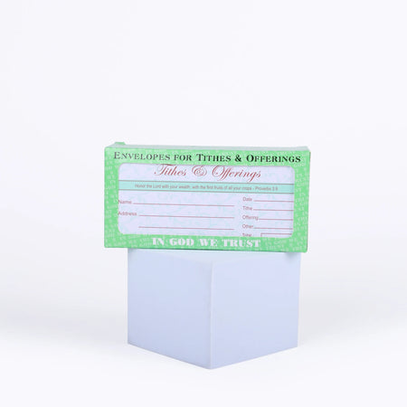 Tithe & Offering Envelope for Church - 100 Count - Proverbs 3:9 Honor the Lord by Swanson Christian Products
