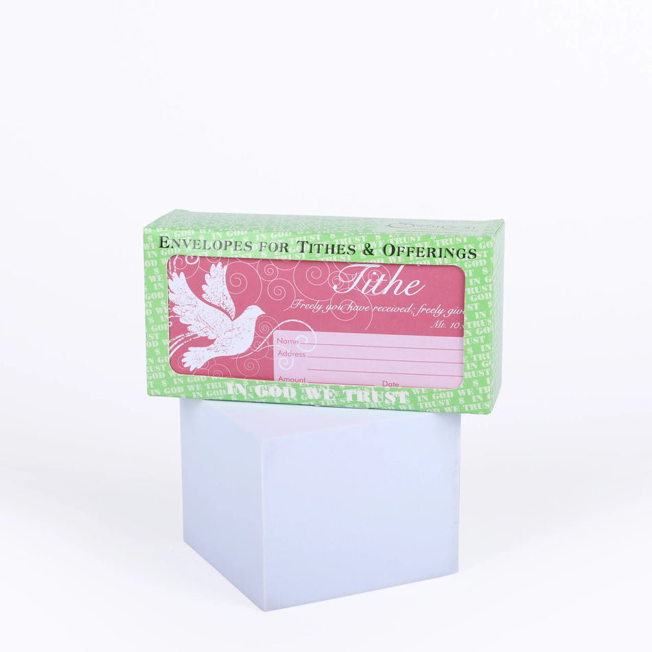 Offering Envelope Dove Matt. 10:8 100Ct by Swanson Christian Products, product view 2