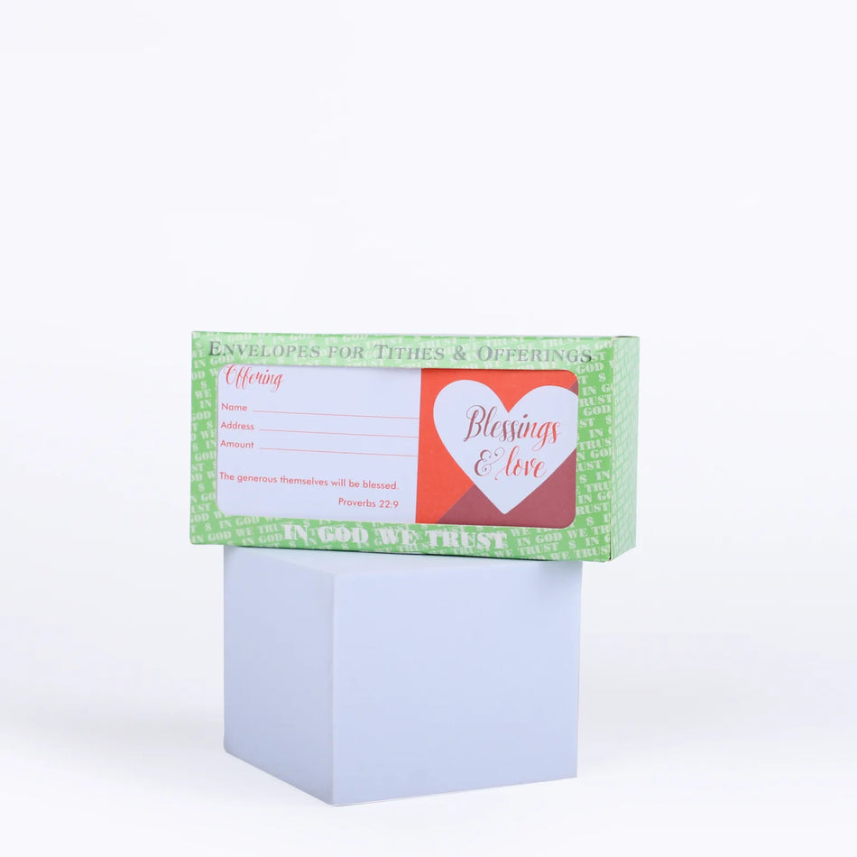 Offering Envelope Blessings & Love 100Ct