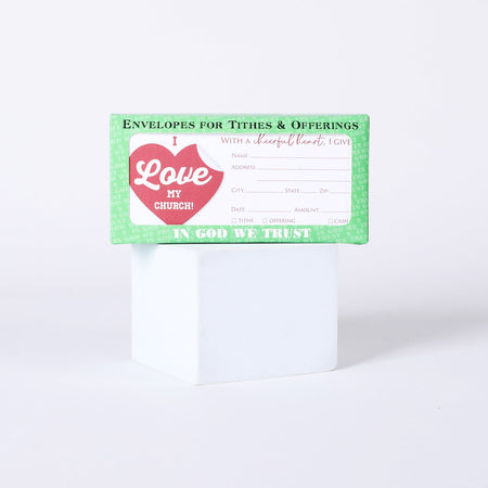 Envelope for Tithe and Offering - I Love My Church - 100 Ct. by Swanson Christian Products