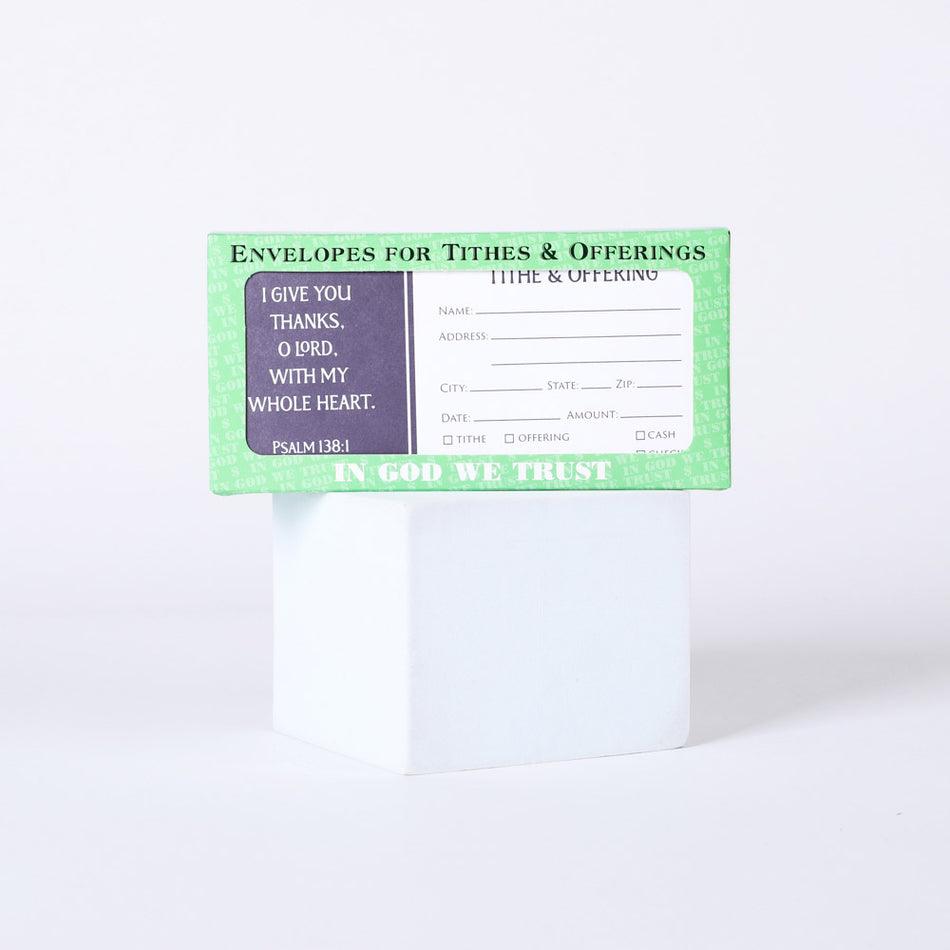 Envelope for Tithe and Offering - Give Thanks - 100 Ct. by Swanson Christian Products