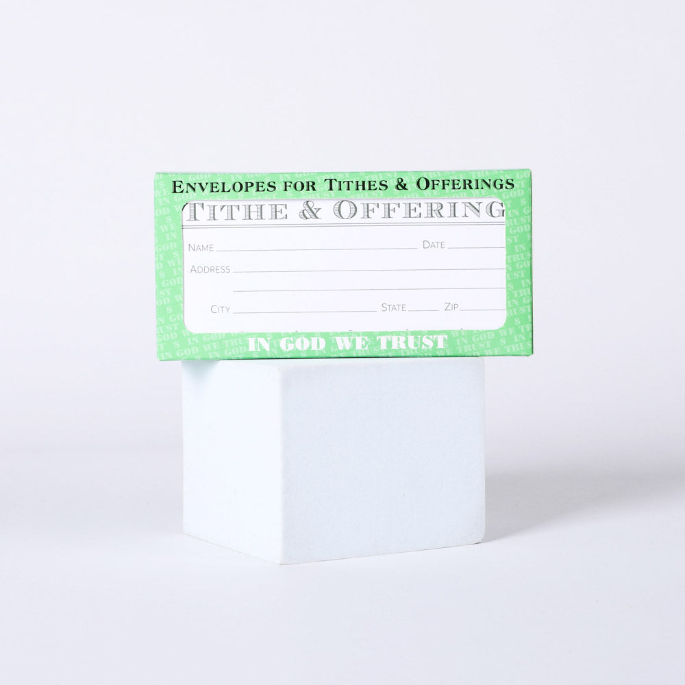 Envelope for Tithe and Offering - Green - 100 Ct. by Swanson Christian Products
