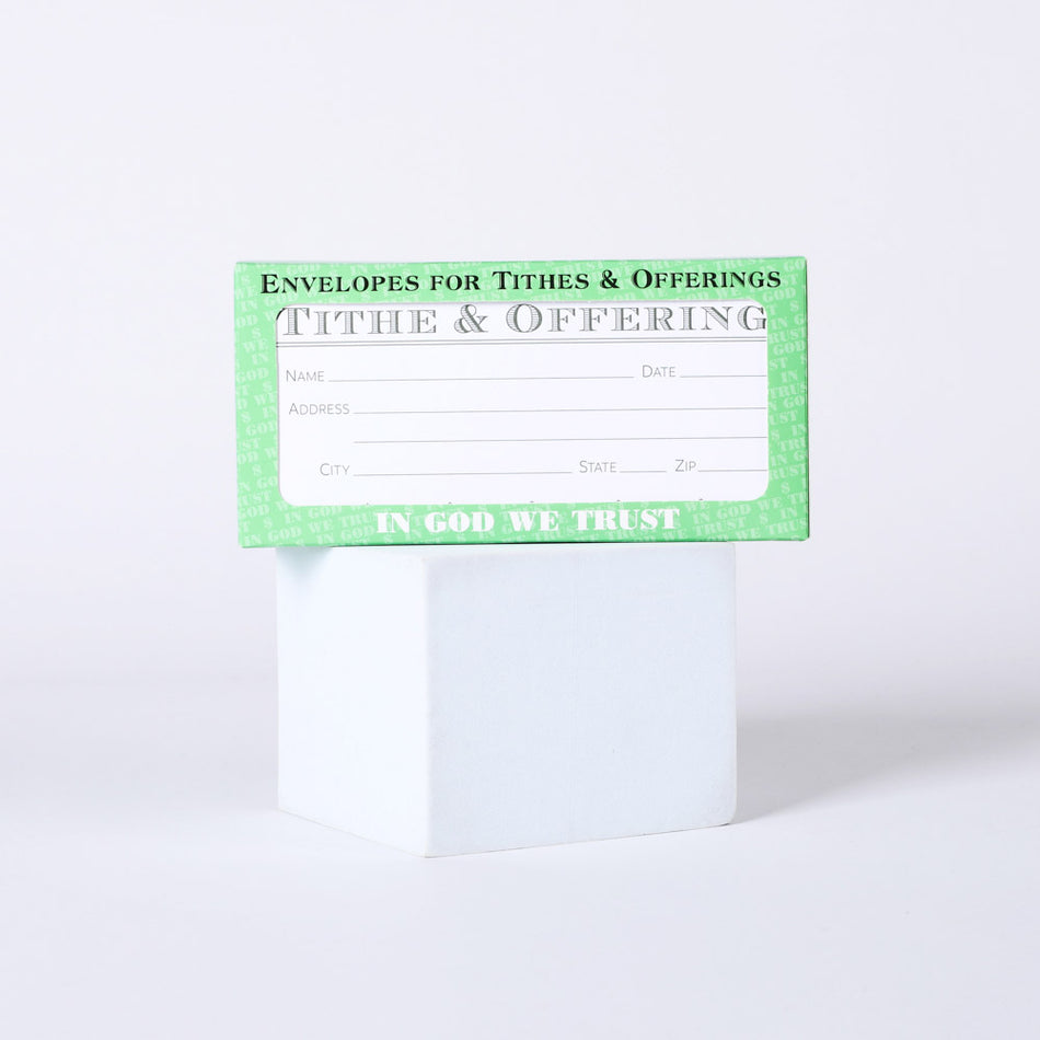 Envelope for Tithe and Offering - Green - 100 Ct. by Swanson Christian Products