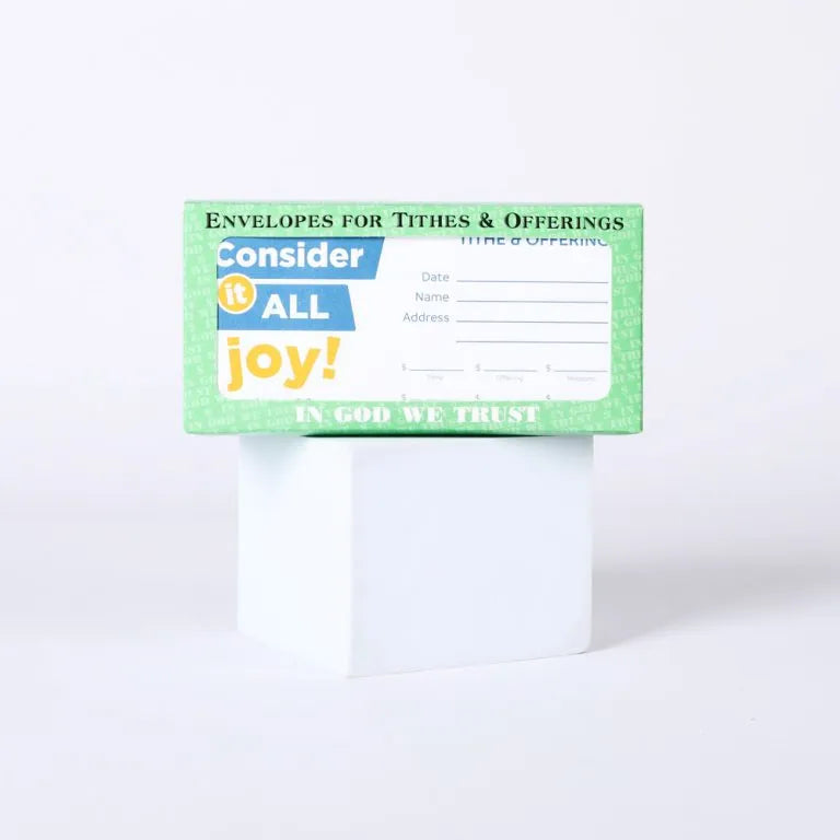 Envelope for Tithe and Offering – Consider It All Joy – 100 Ct.