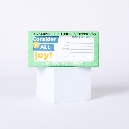 Envelope for Tithe and Offering - Consider It All Joy - 100 Ct. by Swanson Christian Products
