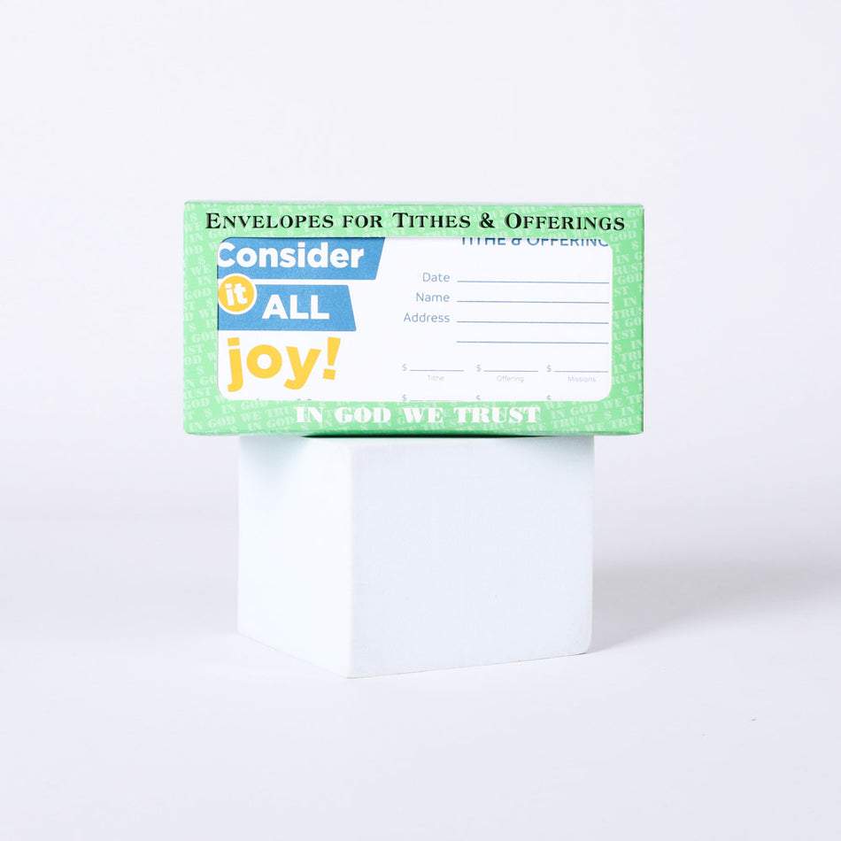 Envelope for Tithe and Offering - Consider It All Joy - 100 Ct. by Swanson Christian Products