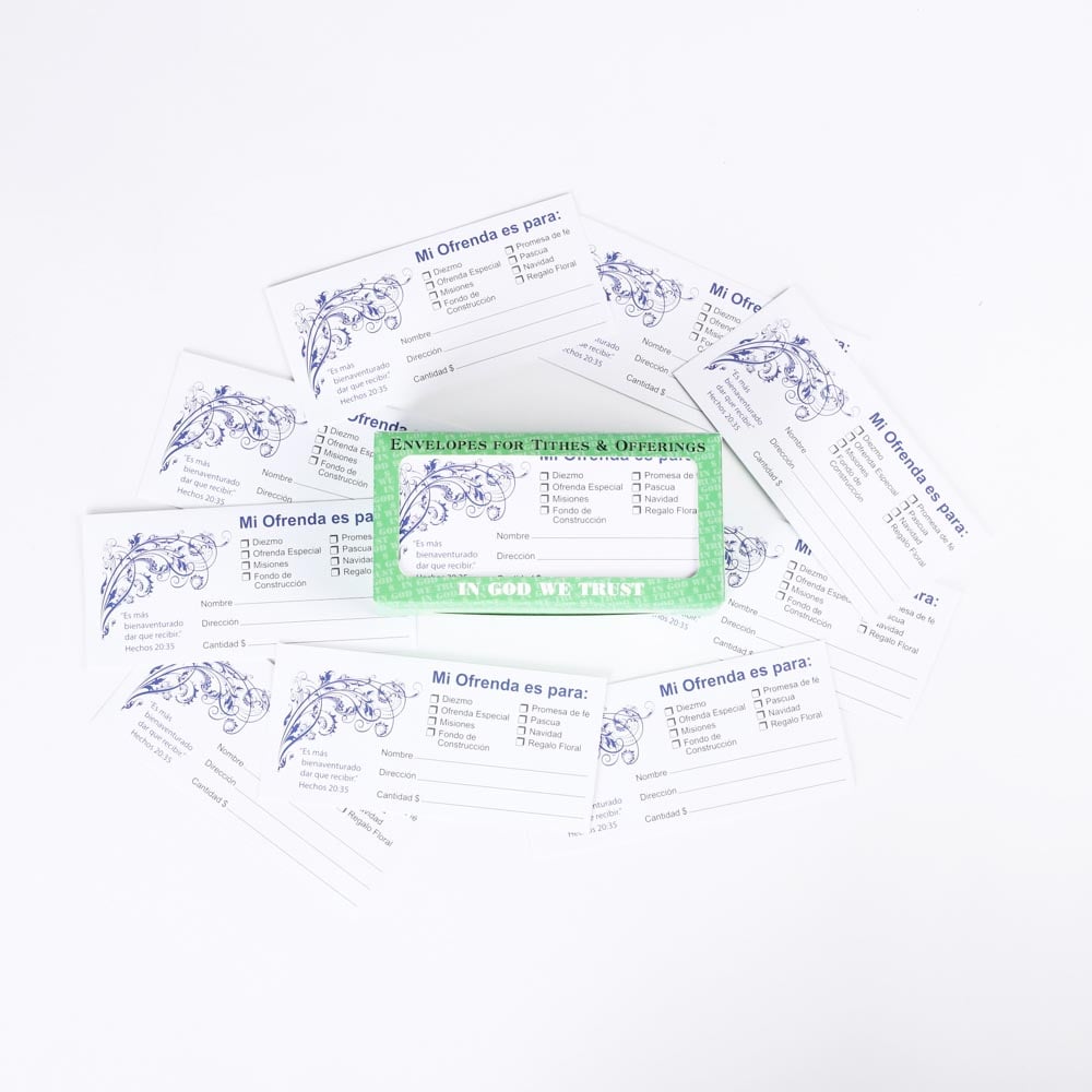 Envelope for Tithe and Offering - I Love My Church - 100 Ct. by Swanson Christian Products, product view 4