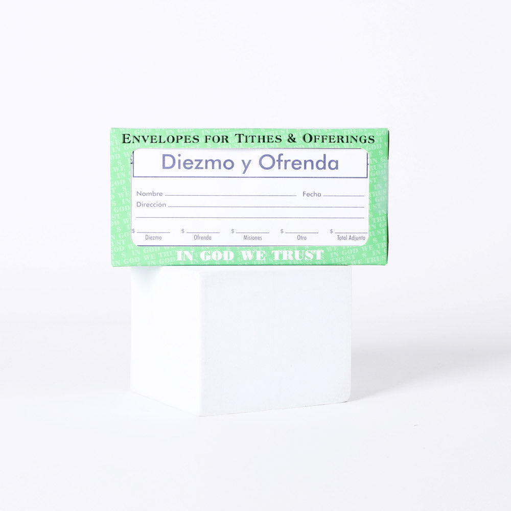 Spanish Envelope for Tithe and Offering - Navy - 100 Ct. by Swanson Christian Products