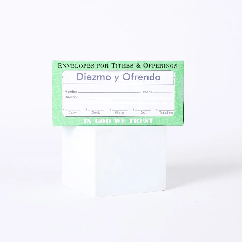 Spanish Envelope for Tithe and Offering – Navy – 100 Ct.