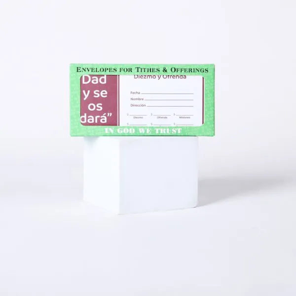Spanish Envelope for Tithe and Offering – Give and it will be Given – 100 Ct.