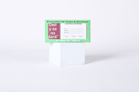 Spanish Envelope for Tithe and Offering - Give and it will be Given - 100 Ct. by Swanson Christian Products