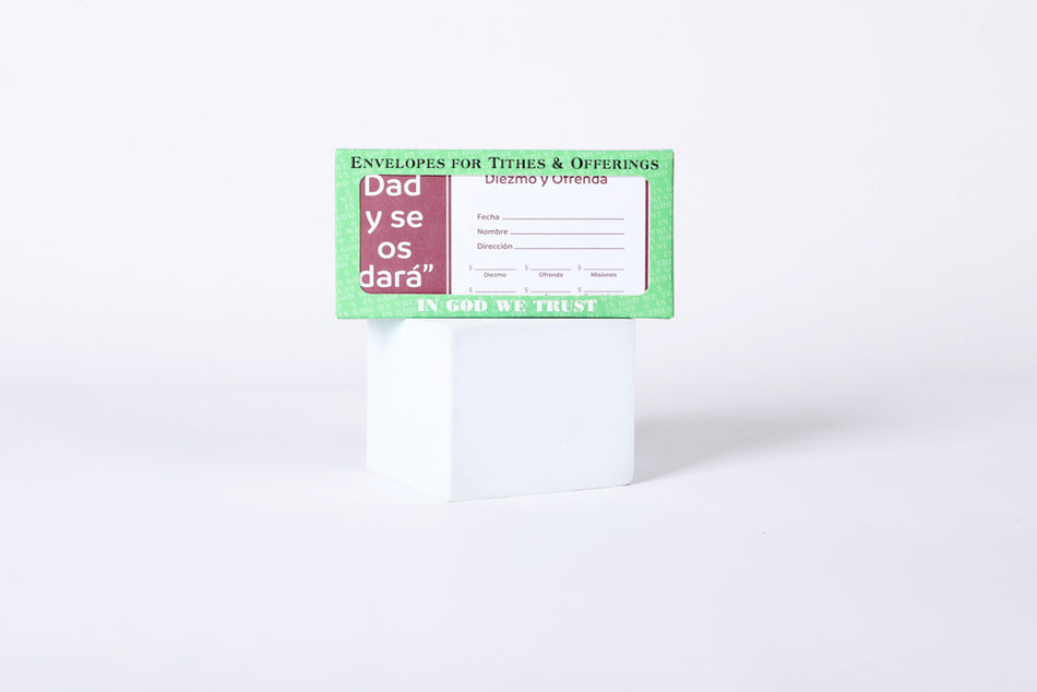 Spanish Envelope for Tithe and Offering - Give and it will be Given - 100 Ct. by Swanson Christian Products