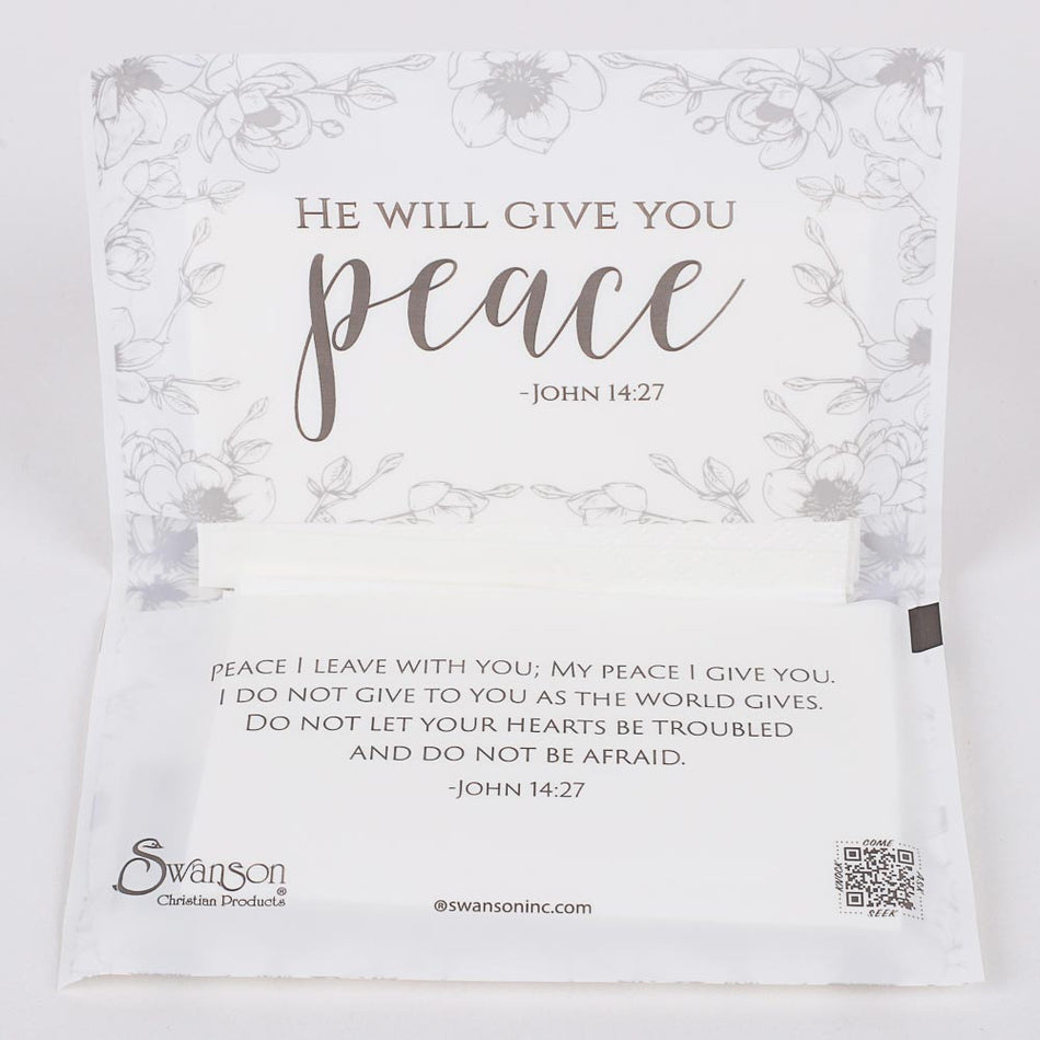 Faith Message Pocket Tissues | Inspirational Themes | 12 or 30 Packs