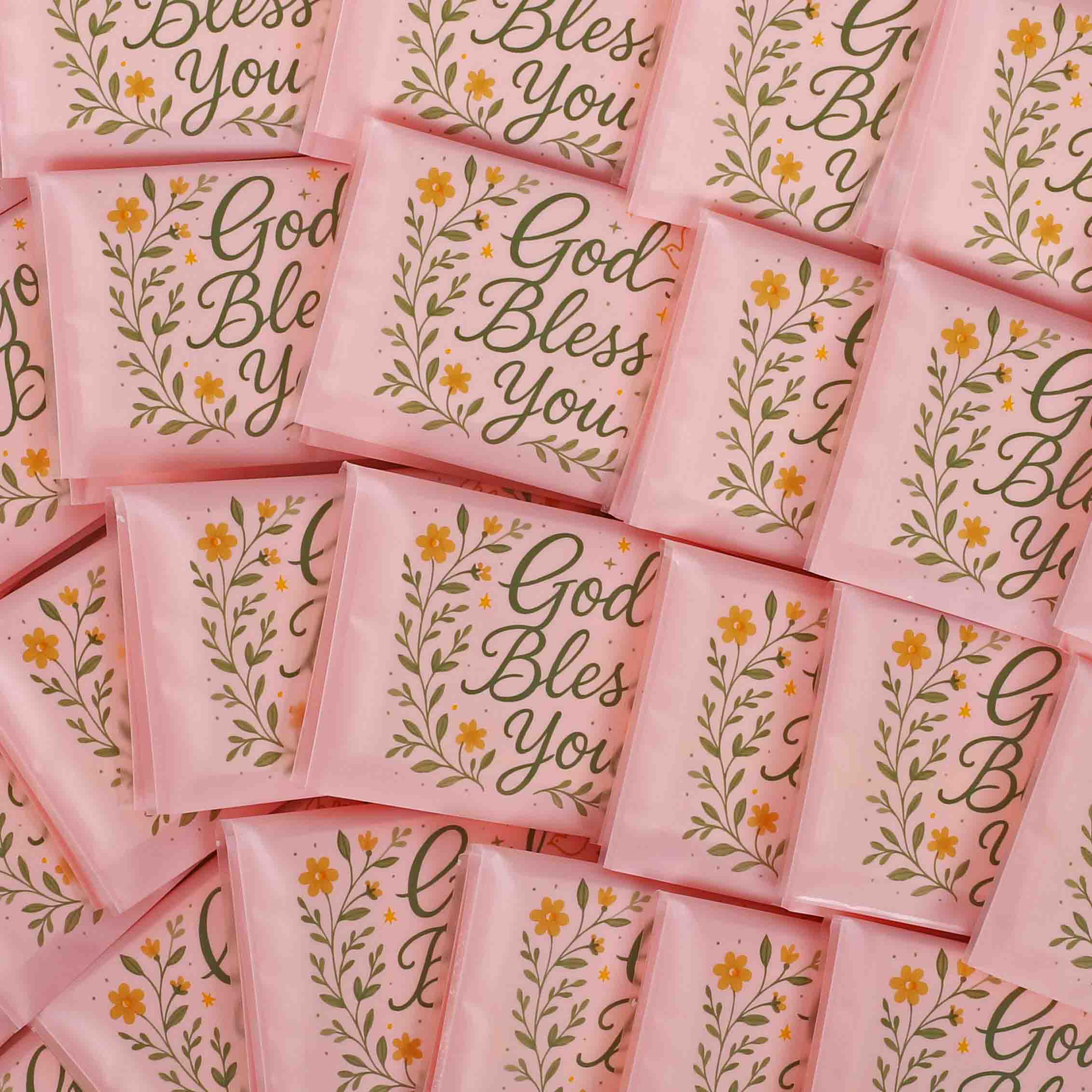 TISSUE GOD BLESS YOU DOVE & CROSS PK30
