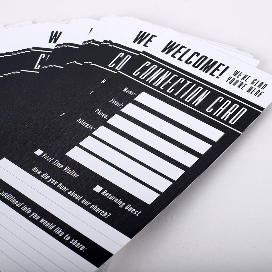 Connection Card Black 50ct