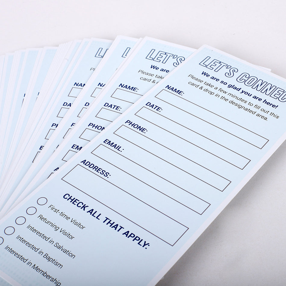 Connection Card Blue 50 Ct.