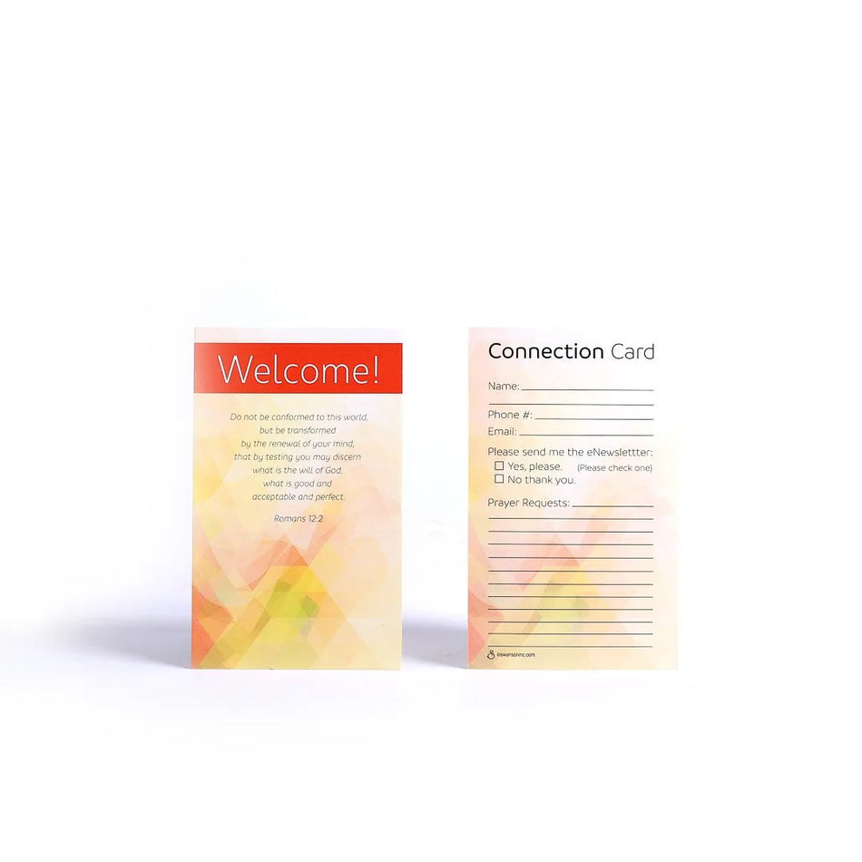Connect Visitor Card – Romans 12:2 – 50 count