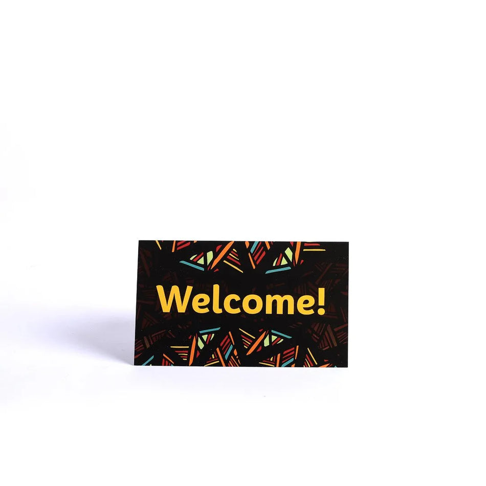 Connect Visitor Card – Multicolor – Black – 50 count