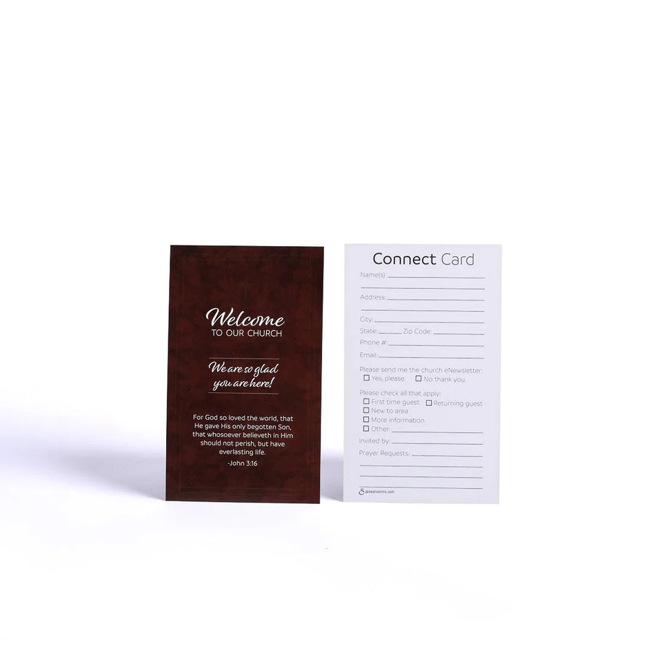 Connect Visitor Card – John 3:16 – 50 count