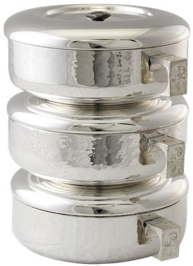 Hammered Brite-Star Stacking Ciboria | Individual or 3-Piece Set