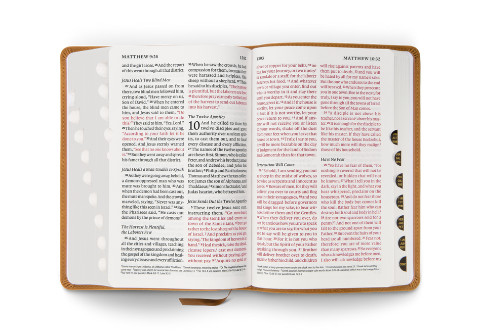 ESV Giant Print Personal Size Bible, Red Letter, Thumb Indexed by Crossway, product view 2