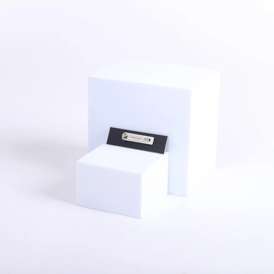 Badge Engraved Greeter Gold Safety Catch