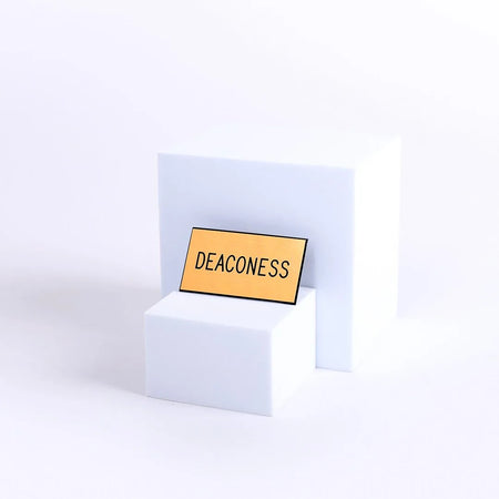 BADGE ENGRAVED DEACONESS GOLD CLIP